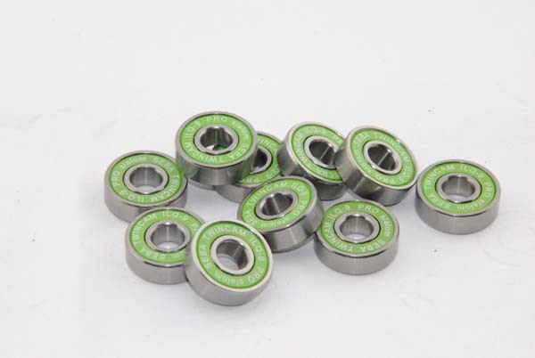 ?Ʈ   16pcs /  ILQ-9  bearingsgreen /  Ŀ  / skateboard bearing 16pcs/lot ILQ-9 pro bearingsgreen /orange cover rubber seals